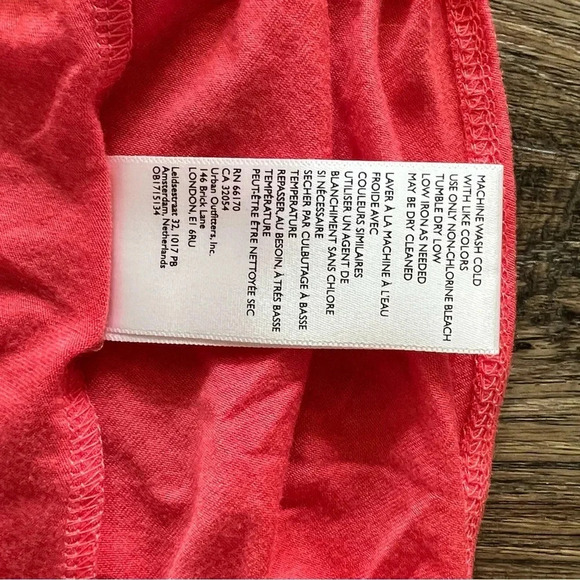 NWOT Free People Beach Coral One Shoulder Tie Swim Cover-up Size Large - Picture 3 of 10